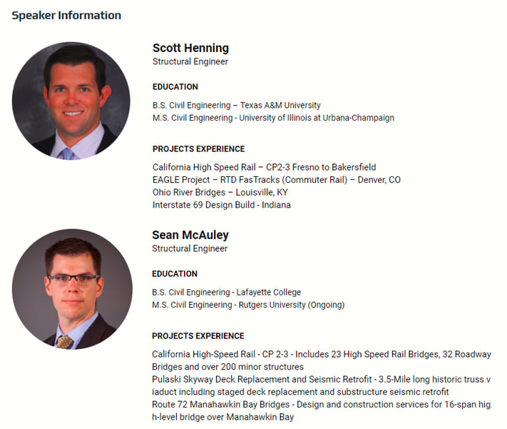 Speaker Information: Scott Henning, Sean McAuley