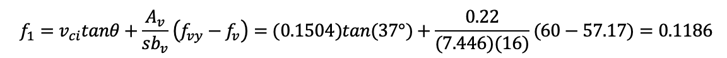 Assume fv=57.17 ksi, Av=0.22 in2, s=7.446 in.