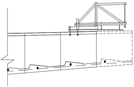 Carro de avance puente helicoidal