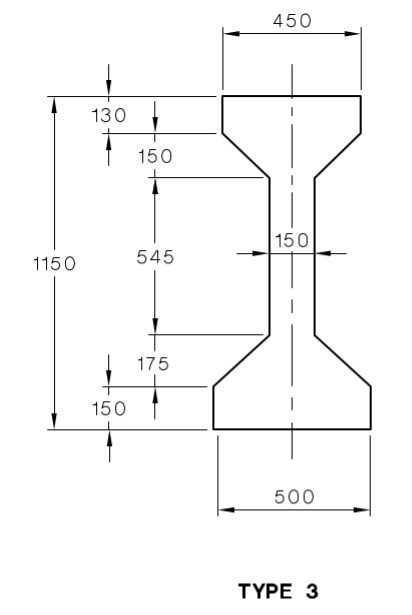 Composite Section Analysis AS5100.5 Type 3 girder