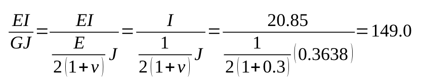 Curved Girder Analysis torsional constant