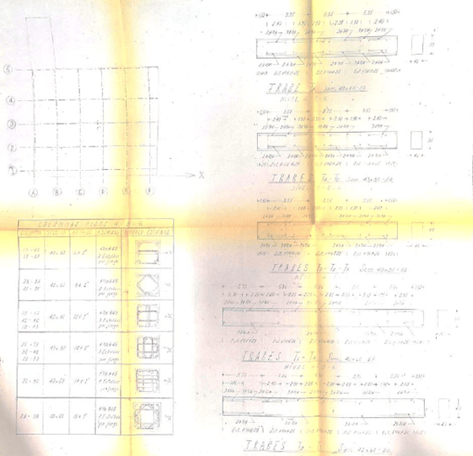 Información existente de la estructura