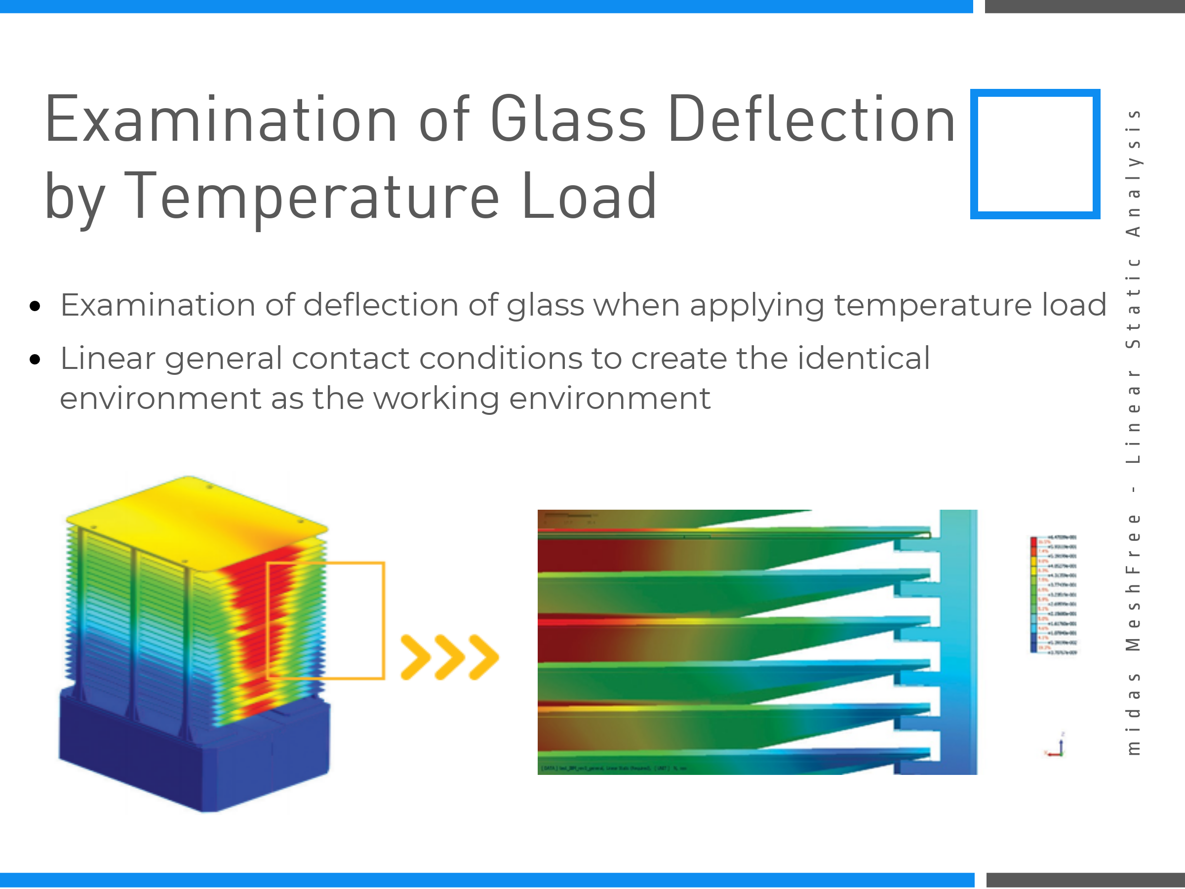 Examination of Glass Deflection by Temperature Load on MeshFree (Slide 6)