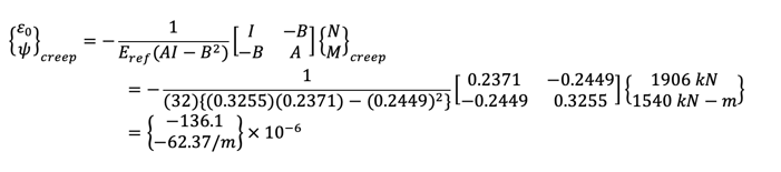 creep analysis due to creep