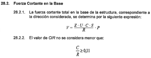 cortante basal e030