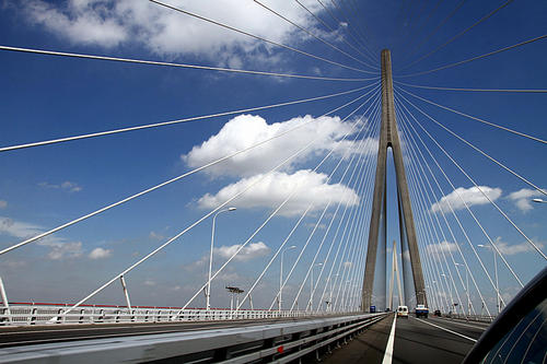 Sutong Bridge, China; World's second longest cable stayed bridge