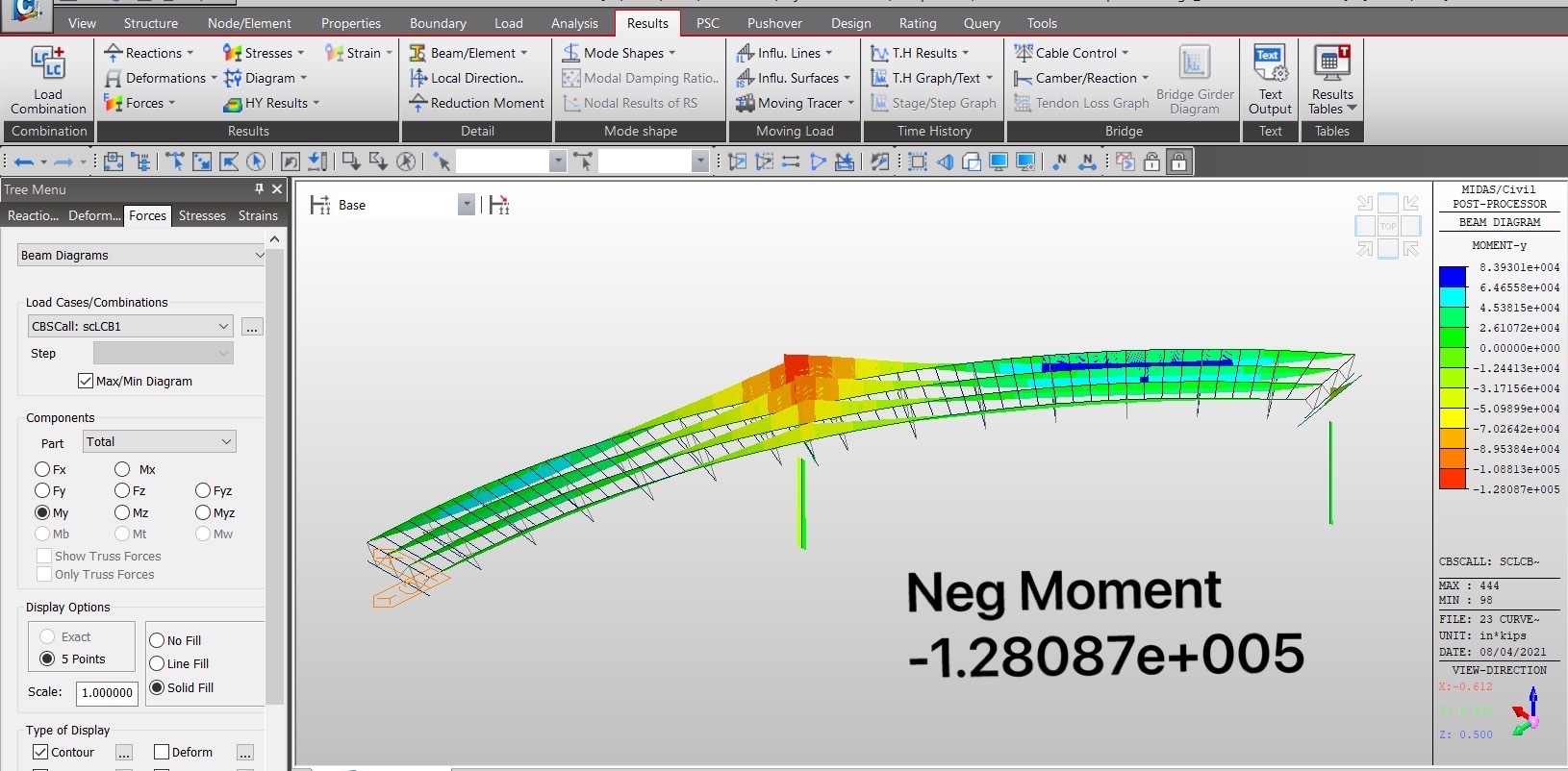 Construction Stage Analysis of Composite Girder Bridges in midas Civil